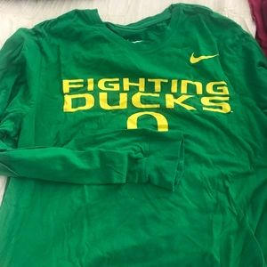 Oregon Ducks fighting ducks long sleeve shirt